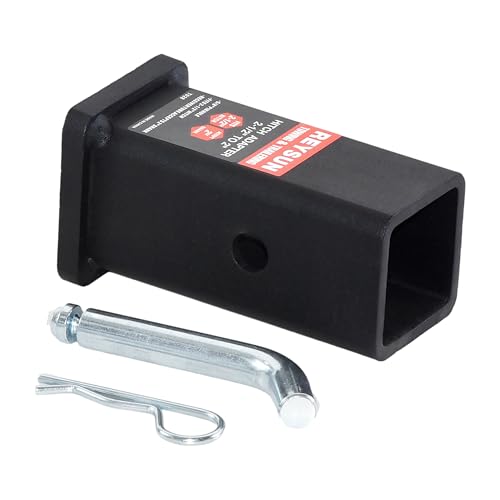 Image of Trailer Hitch Adapter - 2.5 to 2 Inch, with Hitch Pin and Clip