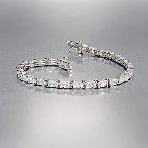 Ross-Simons 7.50 ct. t.w. Baguette CZ Tennis Bracelet in Sterling Silver3