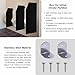 Urinal Partition,Toilet Protection Divider,Bathroom Partition,Public Toilet Partition,Wall-Mounted Men's Urinal Privacy Screen,Urinal Divider Screen for School,Shopping Malls,Public Places(Black)