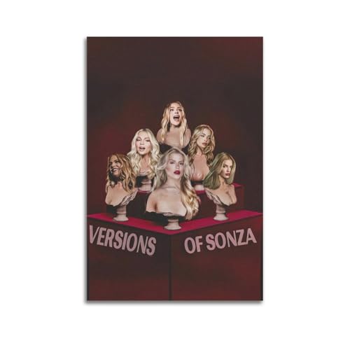 Luisa Sonza, Poster con copertina dell'album e autografato, poster con copertina musicale, pop hip hop, cantante rap, star, poster estetico da parete su tela per ragazze e ragazzi, decorazione per