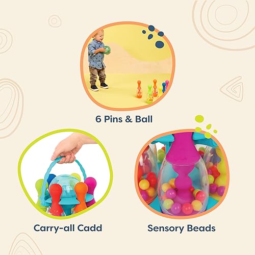 image for B. toys – Let's Go Bowling! – Sports and Outdoor Fun Playset – I