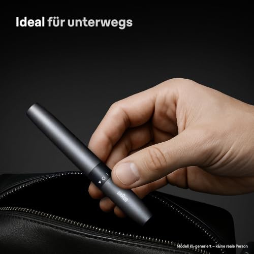 Braun Ohren Und Nasenhaartrimmer, Trimmer mit Doppelklingen, EN21, Grau – Ansicht 4