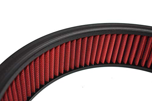 A-Team Performance - Air Filter Element Air Cleaner High Flow Replacement Washable And Reusable Round Cotton Fiber - Compatible With Chevrolet Buick Gmc Ford Mopar Oldsmobile Pontiac (14X3) #TOP6
