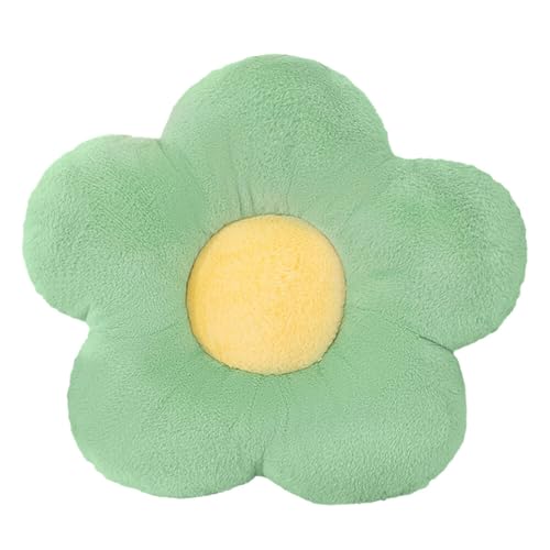 Flower Plush Throw Pillows, Flower Floor Pillow Seating Cushion Toy for Reading, Room, Watching TV, Super Soft Cute Daisy Throw Pillow Office Chair Cushion (19.7