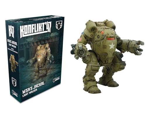 Figurine Konflikt 47 M5A5 Jackal Light Walker en kit plastique premium 28 mm