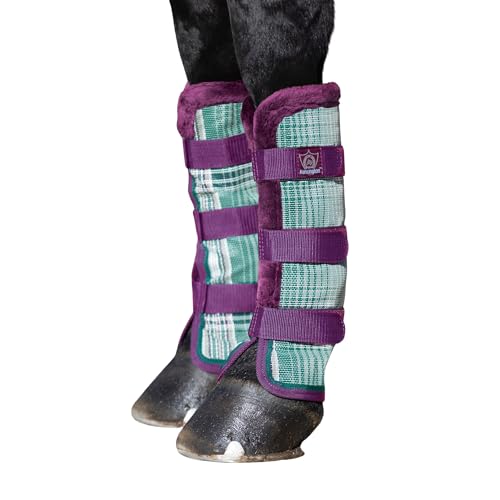 Image of Kensington Protective Products Horse Fly Boots - Fleece Trimmed - Stay-Up Technology - Protection from Insect Bites and UV Rays - Sold in Pairs (2 Boots)