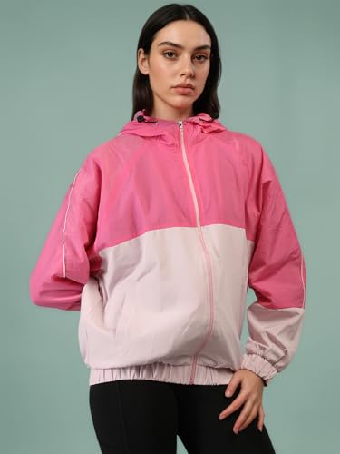 Image of CHKOKKO Sunscreen Jacket for Women Hooded Zipper Sports Jacket | UV Protection | Sun Protective | Lightweight Water Resistant | Riding Biker | Outdoor Travel Gym Running