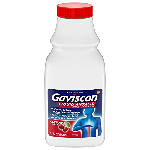 Gaviscon Extra Strength Liquid, Cherry, 12 Ounce