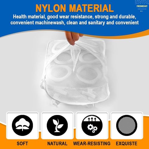 Image of FreshDcart Laundry Bag for Washing Machine | Mesh Wash Bag for Washing Machine & Dryer | Reusable Laundry Washing Bag for Travel, Socks & Undergarments| Mesh Bags for Washing Machine (Pack of 1)