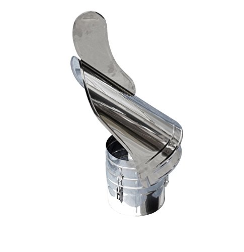 Preisvergleich Produktbild Kaminhut - Schornsteinabdeckung, Edelstahl V4A- drehbar, zum Einstecken - Rohrdurchmesser 100 mm