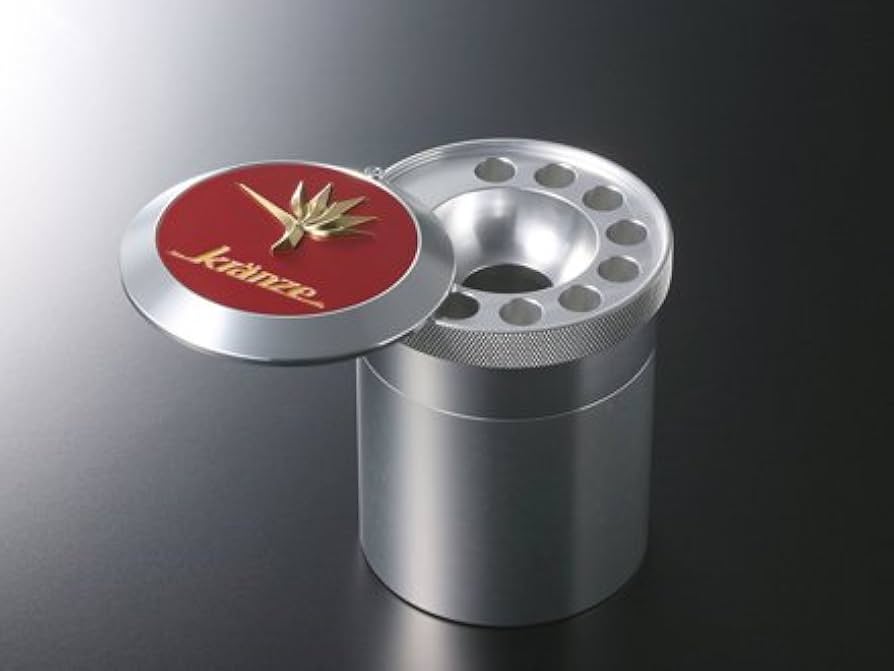 Amazon | KRANZE(クレンツェ) ASHTRAY(灰皿)シルバー GOLD/RED 52237