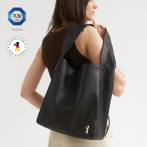 BERLINER BAGS Premium Genuine Leather Tote Bag Atlanta, Shoulder Bag, Hobo Bag for Women3