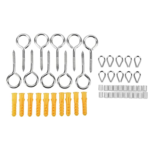 Stainless Steel Wire Rope Kit, Light Slope, Garden Railing Cable Set Outdoors, for Curtains, Flags, Plants