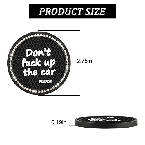 Pack de 2 Posavasos de Silicona para Auto 2.75 in miniatura 2