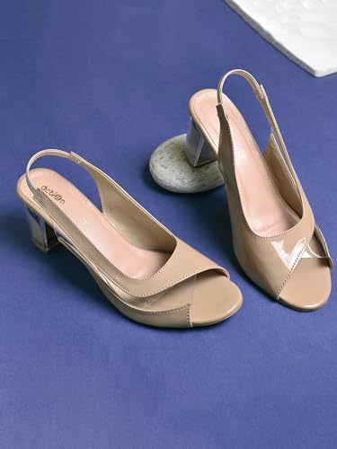 Image of Classic Closed Pointed Toe Mid Block Thick Heel Slingback Pumps for Women Signora106| Glitter Fabric Dress Shoes | Wedding Party | Evening Trendy Signora106