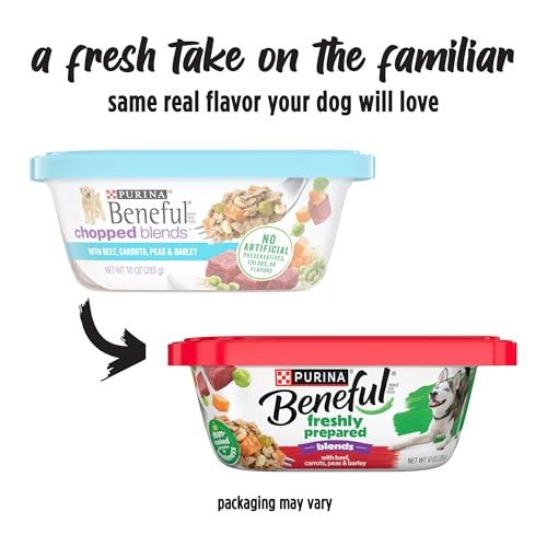 Purina Beneful Wet Dog Food, Chopped Blends With Beef - (8) 10 oz. Tubs