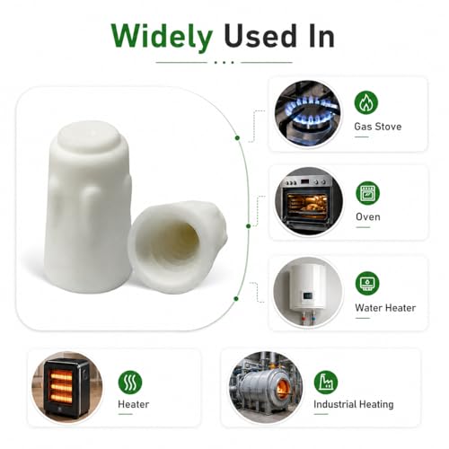Image of Ceramic Wire Nuts 75PCS, Porcelain Wire Connectors 18-8 AWG, High Temp Wire Connectors, Heat Resistant Wire Caps for Oven Repair, Furnace, Heater & HVAC Applications