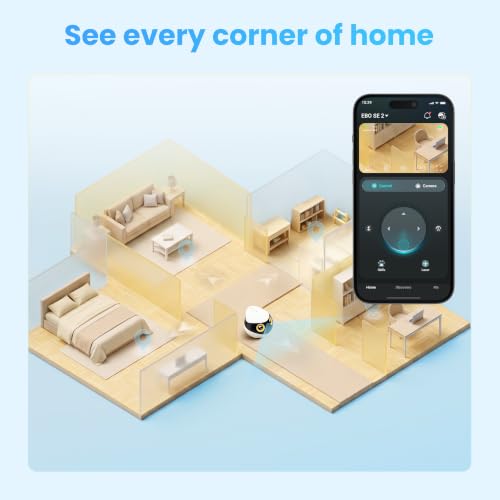 Enabot EBO SE 2 Mobile Pet Camera: 2K Home Robot Companion (Blue Eyes) - Image 3