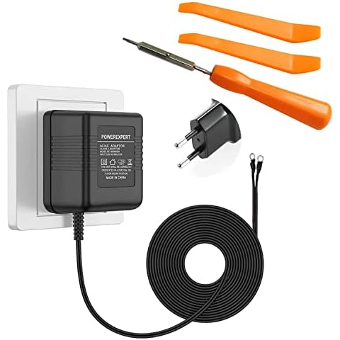 Doorbell Transforme, Ring Doorbell Mains Adaptor - 10M 2 Pin Ring Doorbell Adapter Power for Video DB 2 Pro, with Ring Doorbell Screwdriver and 2 Plastic Double Heads Disassemble Crowbar Cover