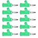 10pcs Stackable Banana Plug 4mm 0.2in Solderless Brass Standard Size Stackable Banana Connector for Security Accessories (Green), Wholesale Business