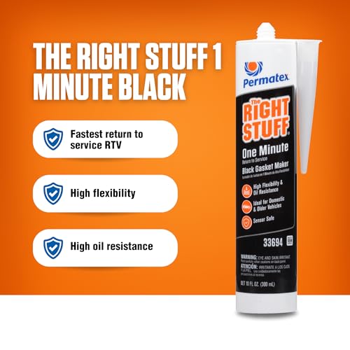 Image of Permatex 33694 The Right Stuff Gasket Maker, 10.1 oz., Black