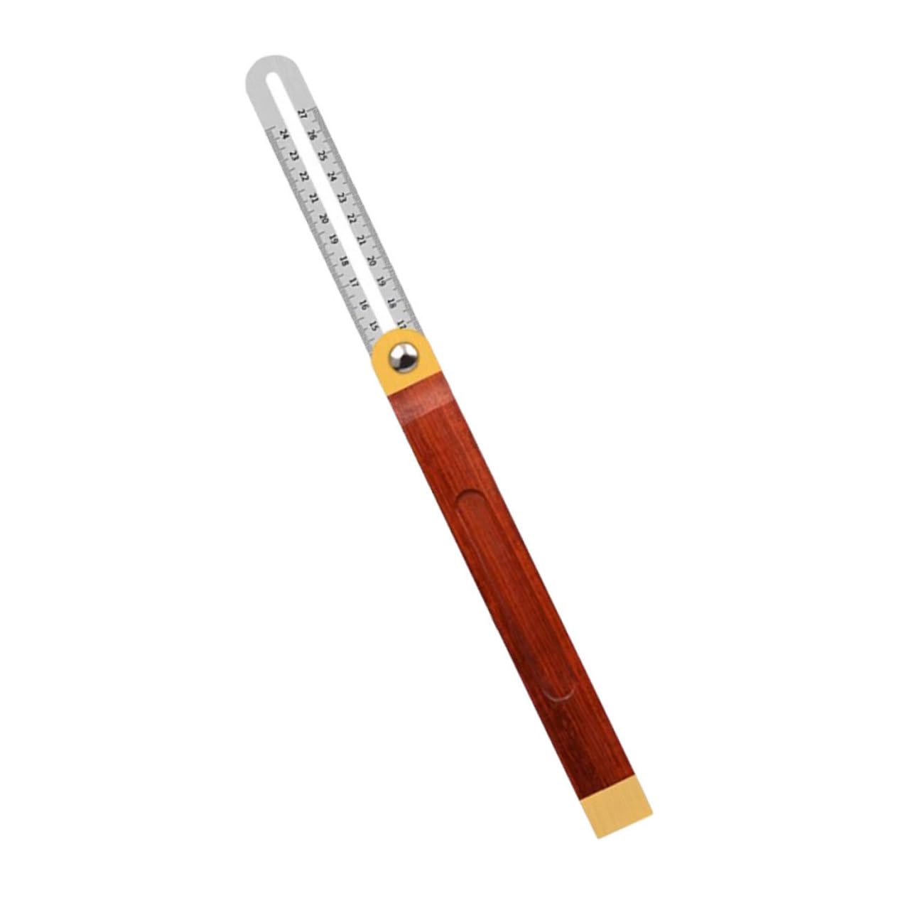 KALLORY Marking Ruler Multi Angle Measuring Ruler Woodworking Angle Protractor Stainless Tool