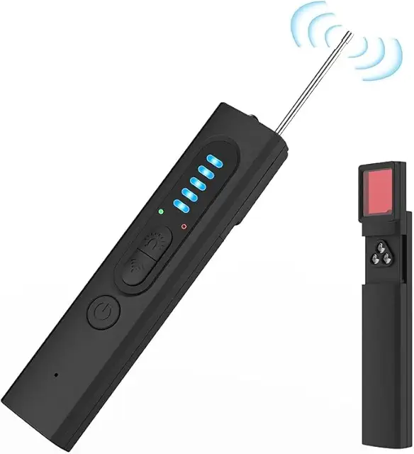 BEVECK Détecteur de caméra cachée 3 en 1 - Noir - Protection vie privée