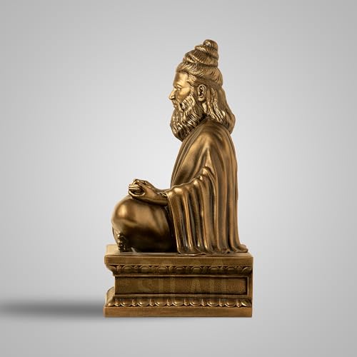 SILAII Thiruvalluvar Sculpture – 9 Inch | Antique Bronze Colour Statue Home Decor & Cultural Gifting