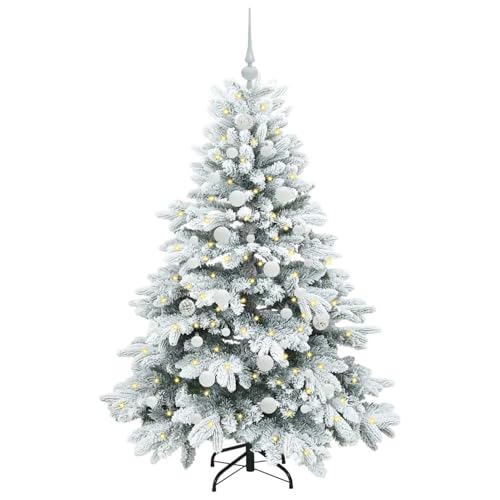 Árbol de Navidad LED Tidyard 150 cm blanco para decorar sin enredar cables de luces 4