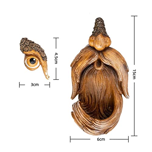 Baumgesicht Vogelfutterstation, Baum Gesichter Dekor, Alter Mann Baumgesicht, Neuheit Wildvogelfutter Station, Kunstharz Vogelfutter Station Garten Dekoration, Hof Im Freien Lustige Skurrile Dekor