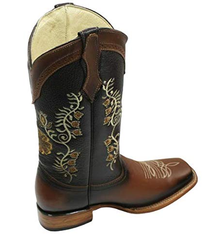 Dona Michi Women Genuine Cow Hide Western Harness Biker Boots Handcrafted3