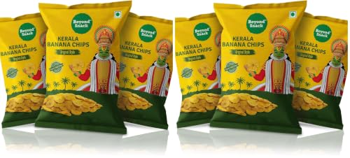 Image of Beyond Snack Nendran Kerala Banana Chips | Original Salted | Thin Crunchy Crispy Snack |300g (100g*3packs) (Pack of 2)