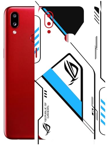 Image of AtOdds - Full Body Back Screen Guard Protector Film - Lamination Wrap Skin Sticker Compatible with Samsung Galaxy A10s | Scratchproof Matte Finish (RogBlue)