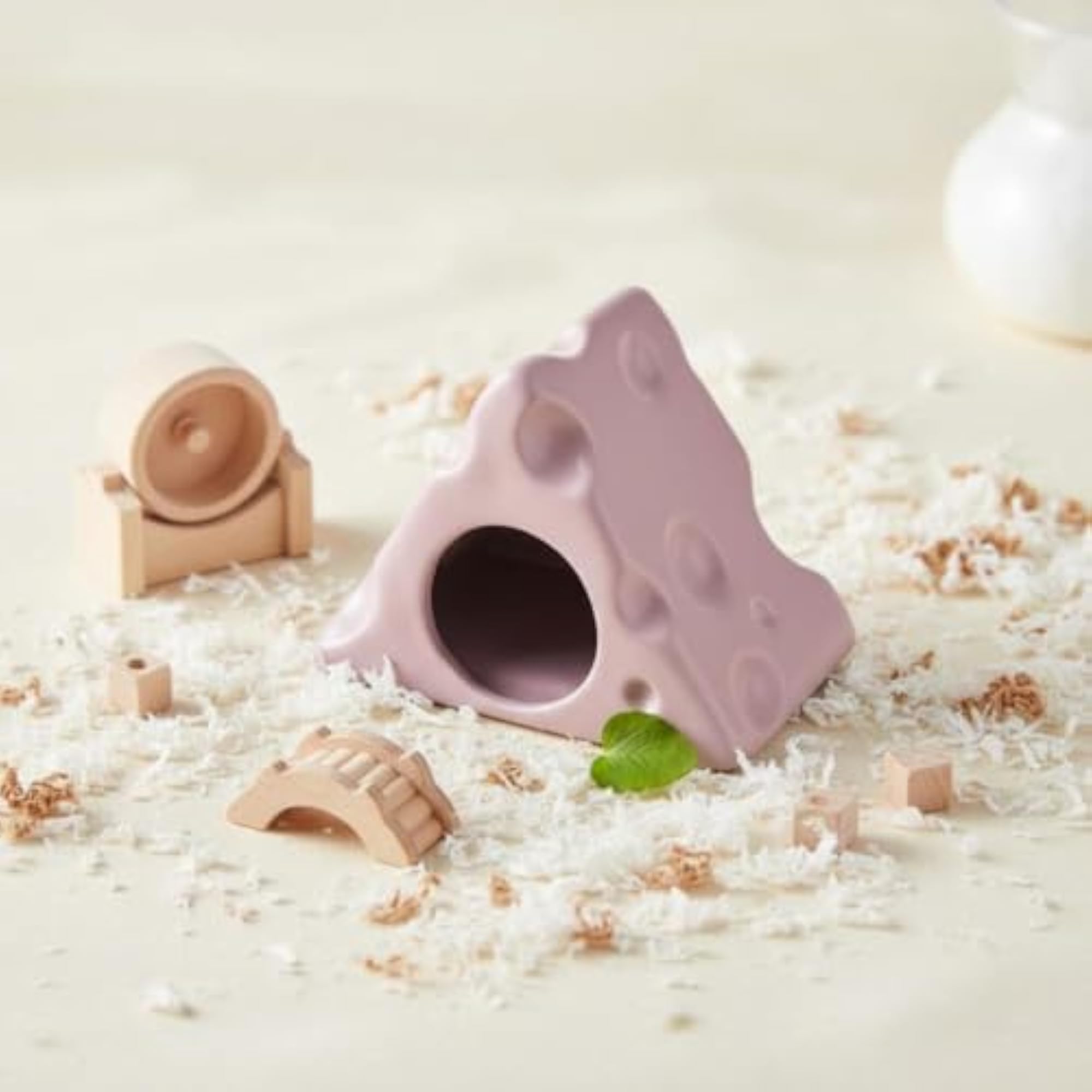 Easy to Clean Cheese Shaped Hamster House, Long-Lasting