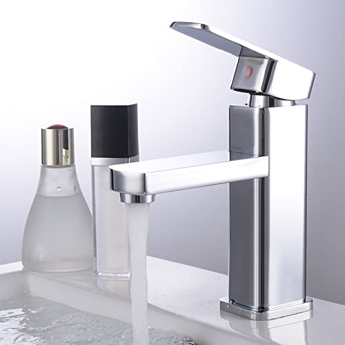 Grifo de cocina y baño monomando cromado para lavabo de 1 orificio 5