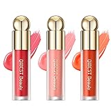 3PCS Soft Cream Blush Makeup,Liquid Blush For Cheeks, Weightless, Long-Wearing, Smudge Proof, Natura
