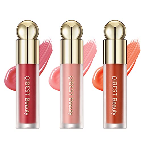 3Pcs Soft Cream Blush Makeup,Liquid Blush For Cheeks, Weightless, Long-Wearing, Smudge Proof, Natural-Looking, Dewy Finish, Skin Tint Blush Makeup(#3,#4,#5) #TOP24