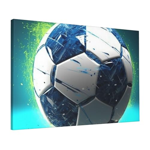 Impression sur toile HD football décoration murale de chambre et salon 40x60