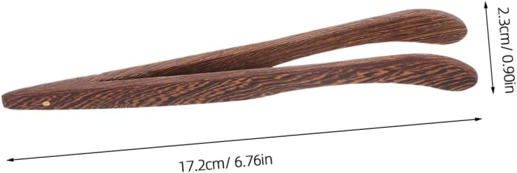 2pcs Wooden Tea Clips for Tea Ceremony with Comfortable Grip