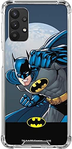 Skinit Clear Phone Case Compatible with Galaxy A32 5G - Officially Licensed DC Comics Batman Ready for Action Design