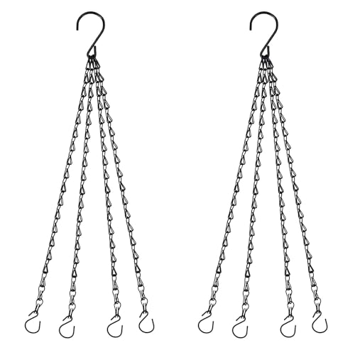 Bunhum 21 Inches 4 Leads Hanging Baskets Chains for Hanging