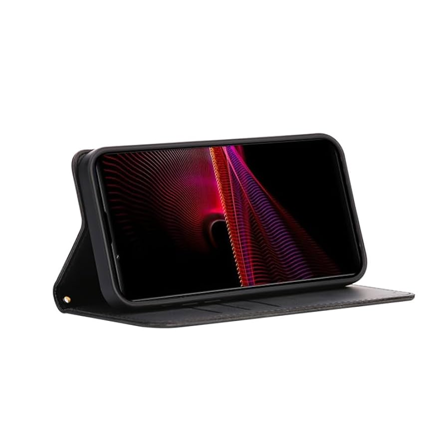 (超美品) SONY Xperia 1 III docomo 手帳型ケース付 Xperia 1 III SO-51B SOG03 シンプル 手帳型 レザーケース 手帳