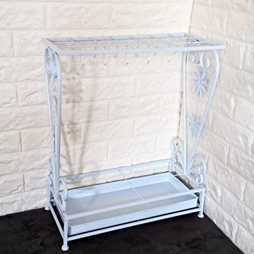 Rohcghc A Umbrell Stand, Umbrell Stands Stand Iron Rain Large Hotel Lobby Home Bronze Square Storage Rack Walking Stick Bin
