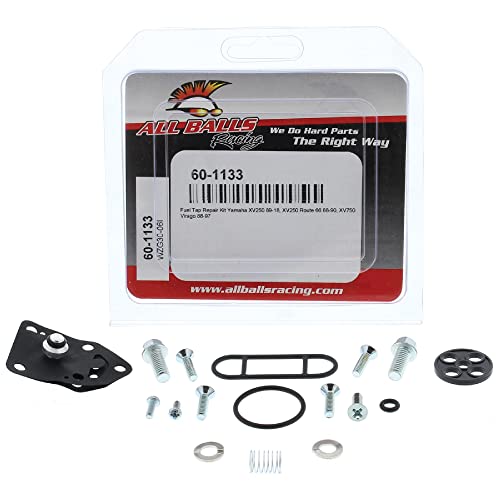 Image of All Balls Racing Fuel Tap Repair Kit 60-1133 Compatible With /Replacement For Yamaha XV250 1989-2018, XV250 Route 66 1988-1990, XV750 Virago 1988-1997