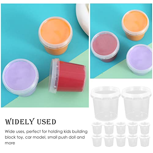 ibasenice 18 Peças Recipientes De Plástico Tampa Mini Caixa De Armazenamento De Brinquedos Balde De