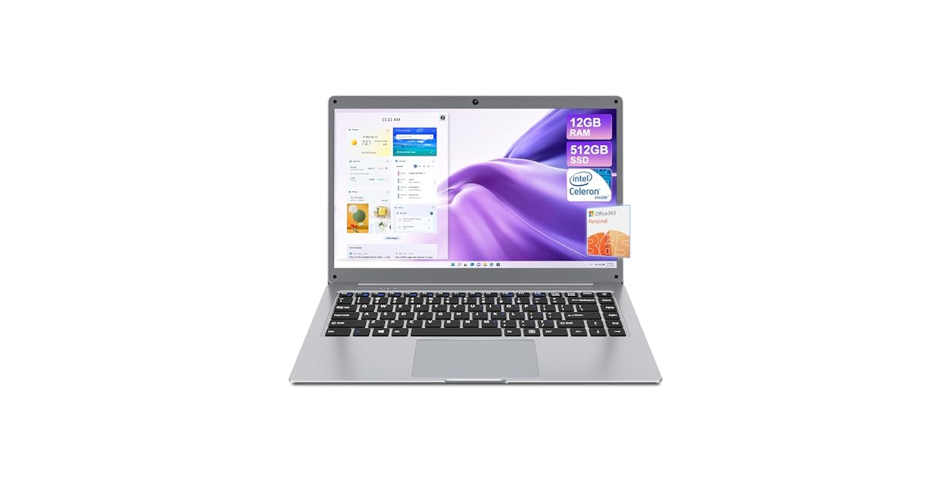 Amazon.com: jumper Laptop,12GB RAM 512GB SSD, Celeron N4000