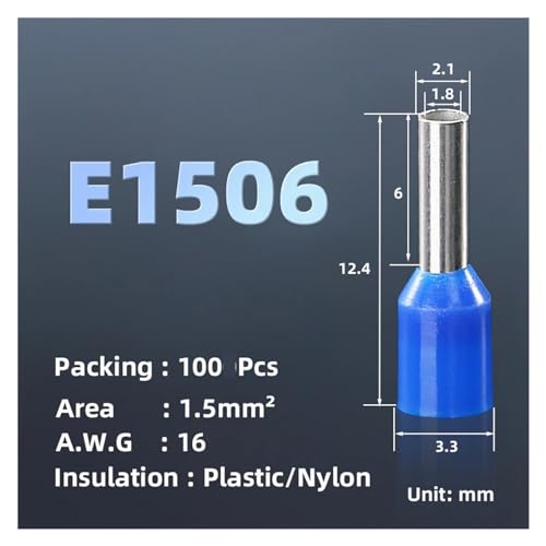 Virole de sangle de démarrage de fil E1508 de haute conductivité 100pcs