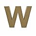 Produktbild Papp Buchstabe -W- 10 x 3 cm zum bemalen und bekleben
