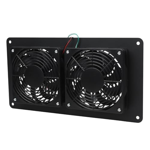 Hoppipola 30 W zonnepaneel voor afvoerventilator met 2 ventilatoren voor broeikas, kippenhok, RV-ventilator
