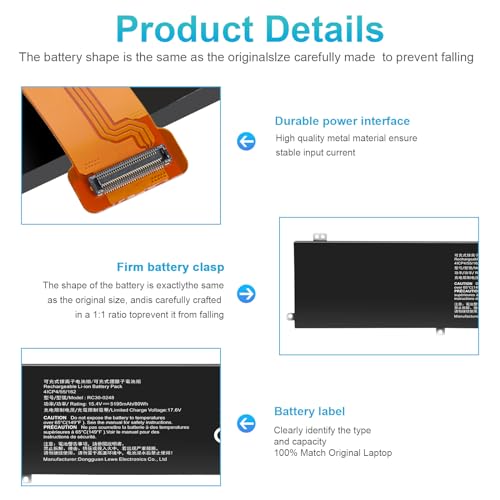 Fancy Buying 80Wh Rc30-0248 Laptop Battery For Razer Blade Advanced 15 2018 2019 2020 2021 Rtx 2060 2070 2080 Rz09-02385 Rz09-02386 Rz09-02386E92 Rz09-02486 Rz09-0288 Rz09-02886 Rz09-0301 Rz09-03135 4Icp4/55/162 thumb #2